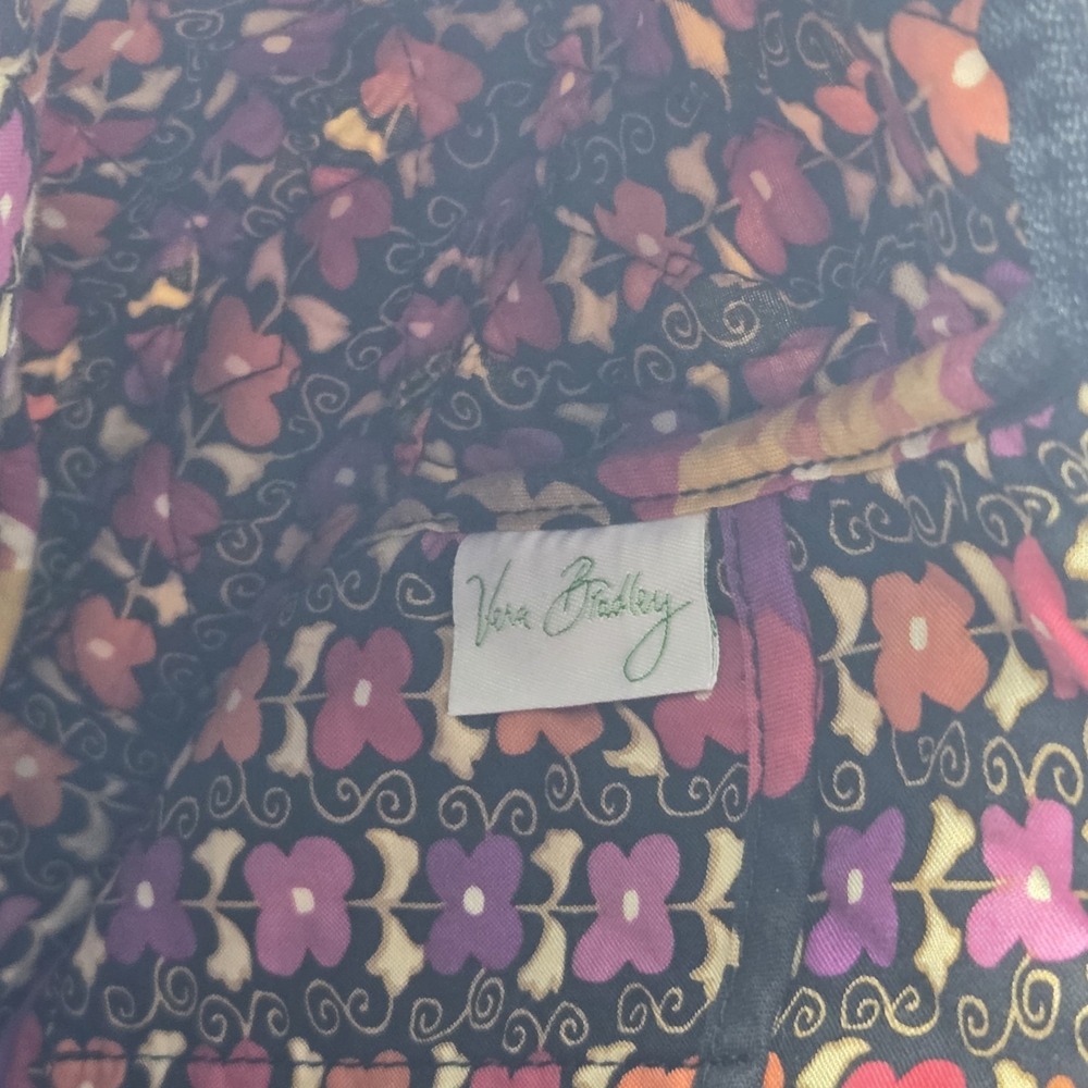 Vera Bradley Crossbody Shoulder Bag Floral Quilted Cotton Magnetic Front Pocket - Picture 13 of 13